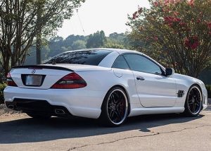 Mercedes Benz wrapped in Gloss White vinyl