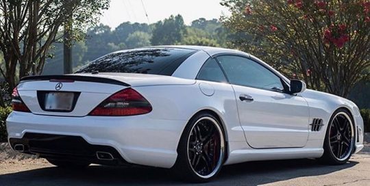 Mercedes Benz wrapped in Gloss White vinyl