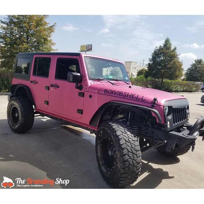 Pink Jeep Wrangler >> Jeep Wrangler Wrapped In Avery Sw Matte Pink Metallic Vinyl Pink Jeep Wrangler >> Jeep Wrangler Wrapped In Avery Sw Matte Pink Metallic Vinyl