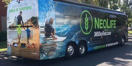 Commercial Bus wrapped in custom printed 3M IJ180mC vinyl with 8519 Luster overlaminate