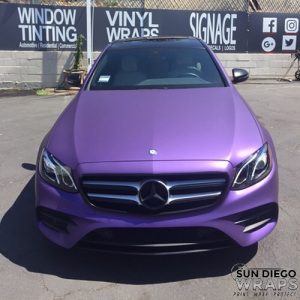 Mercedes Benz Avery SW Matte Purple Metallic vinyl