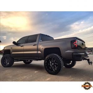 Chevy Silverado wrapped in Satin Dark Gray vinyl