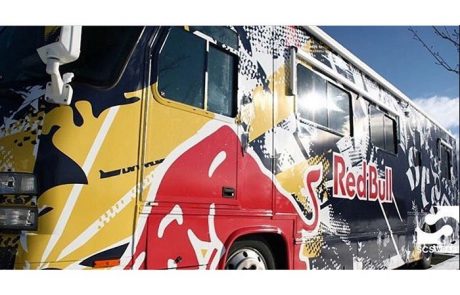 Bus Wrap Commercial wrapped in custom printed 3M IJ180Cv3 vinyl with 8518 Gloss overlaminate