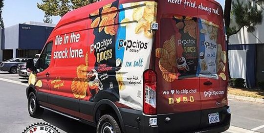 Commercial Van wrapped in custom printed 3M IJ180MC vinyl with 8518 Gloss overlaminate