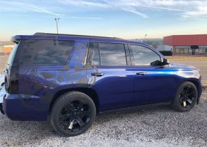 Chevrolet Tahoe wrapped in Avery SW Metallic Magnetic Burst Vinyl