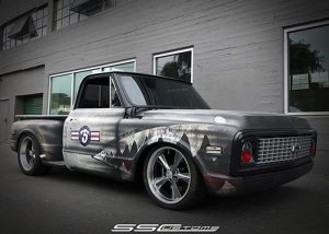 Chevrolet Truck wrapped in Avery 1105 vinyl with 1380z Matte overlaminate