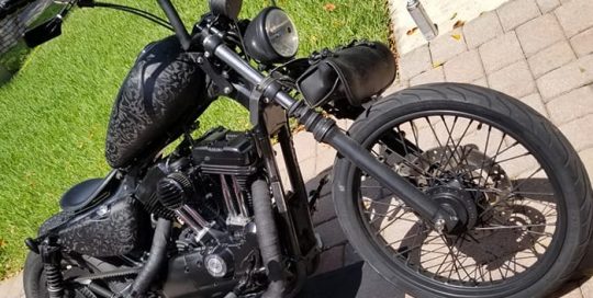 vinyl wrap sportster tank