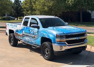 Chevrolet Silverado wrapped in Avery 1105 vinyl with 1360z Gloss overlaminate