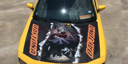 Dodge Charger wrapped in vinyl with 290 Gloss overlaminate