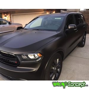 Dodge Durango wrapped in Satin Gold Dust and Satin Dark Gray vinyls