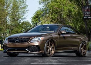 Mercedes Benz CL-65 wrapped in Avery SW Satin Pearl Koko vinyl