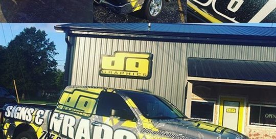 Commercial Ram Truck wrapped in custom printed 3M IJ180Cv3 vinyl with Avery DOL 6040 Sparkle overlaminate