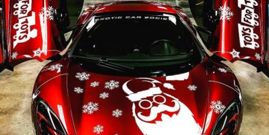 McLaren 650S wrapped in plotter cut graphics using 3M 1080 Satin White vinyl