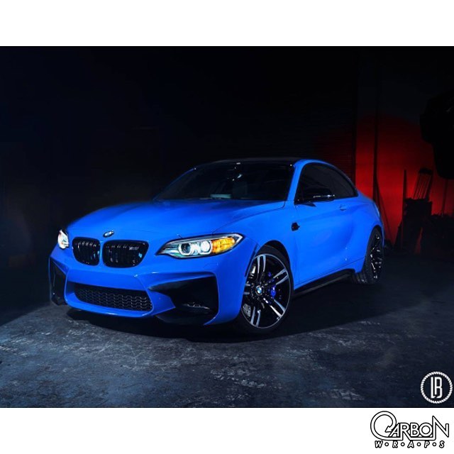 BMW M2 wrapped in Gloss Intense Blue vinyl Vinyl Wrap 3M & Avery Dennison Vinyl Wrap Cars