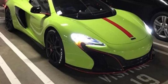 Mclaren 650-S wrapped in Avery SW Gloss Lime Green vinyl