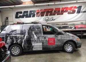 Honda Odyssey wrapped in custom printed 3M IJ180C vinyl