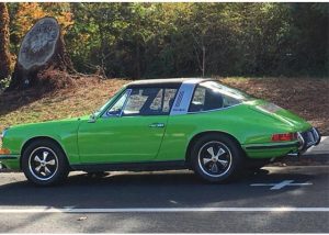 Porsche Targa Series wrapped in Avery SW Gloss Grass Green vinyl