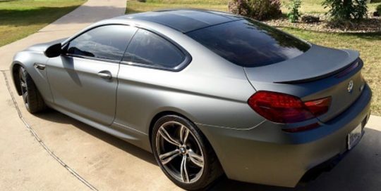 BMW M6 wrapped in Avery SW Matte Gunmetal Metallic vinyl