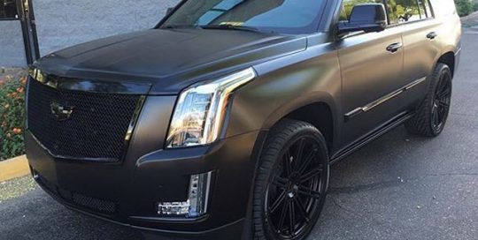 Tahoe Series wrapped in Avery SW Chrome vinyl
