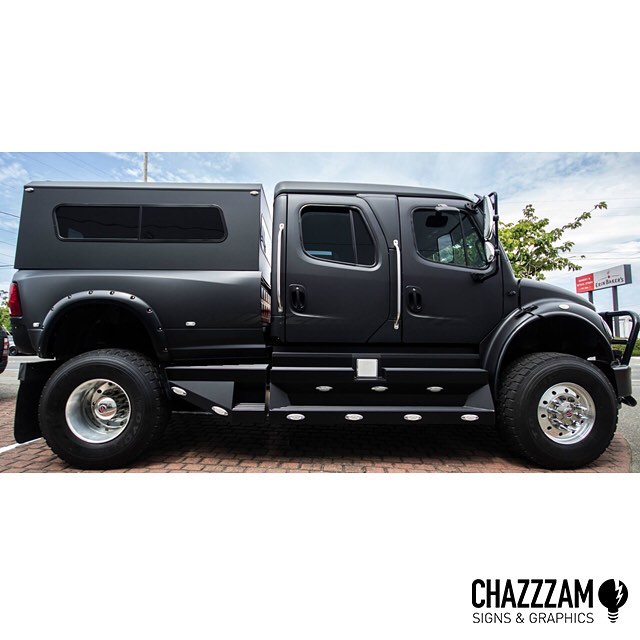 Sport Chassis P4XL wrapped in Matte Deep Black vinyl