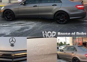 Mercedes Benz wrapped in Avery SW Matte Charcoal Metallic vinyl