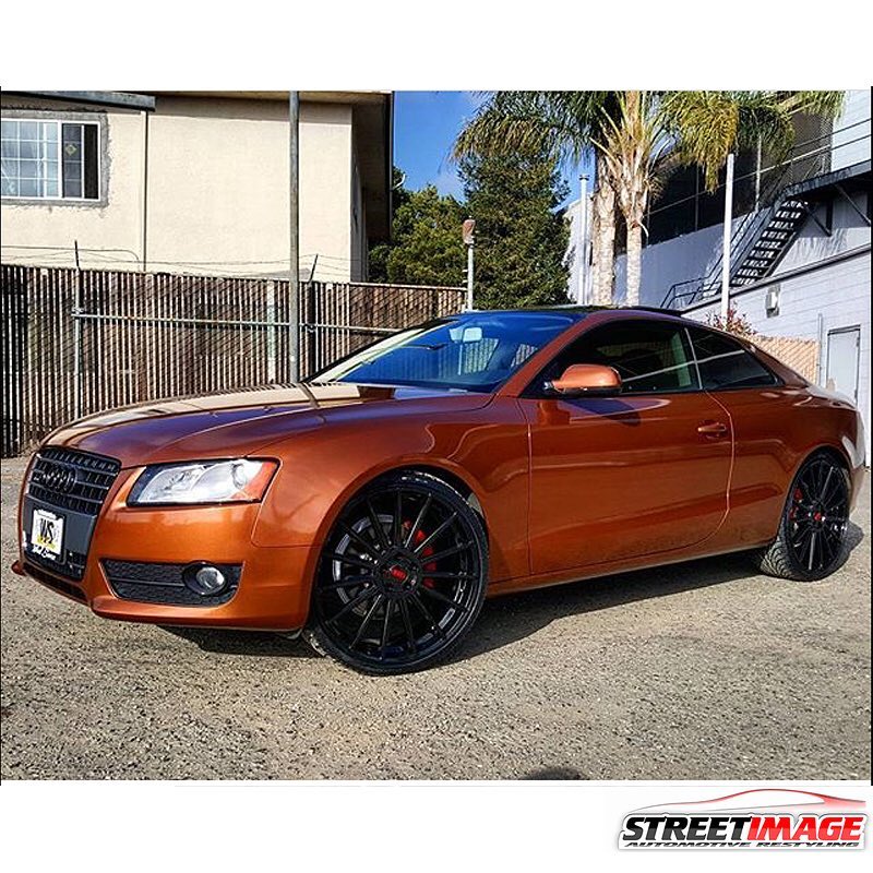 Audi A5 Wrapped In Arlon Upp Bronze Metallic Vinyl