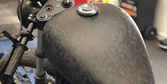 vinyl wrap sportster tank