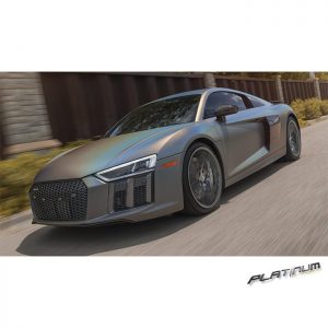 Audi R8 wrapped in new 3M Satin Flip Psychedelic vinyl