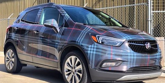 Buick Encore Wrapped in Custom Printed Avery 1105 Vinyl and 1060 Gloss Laminate