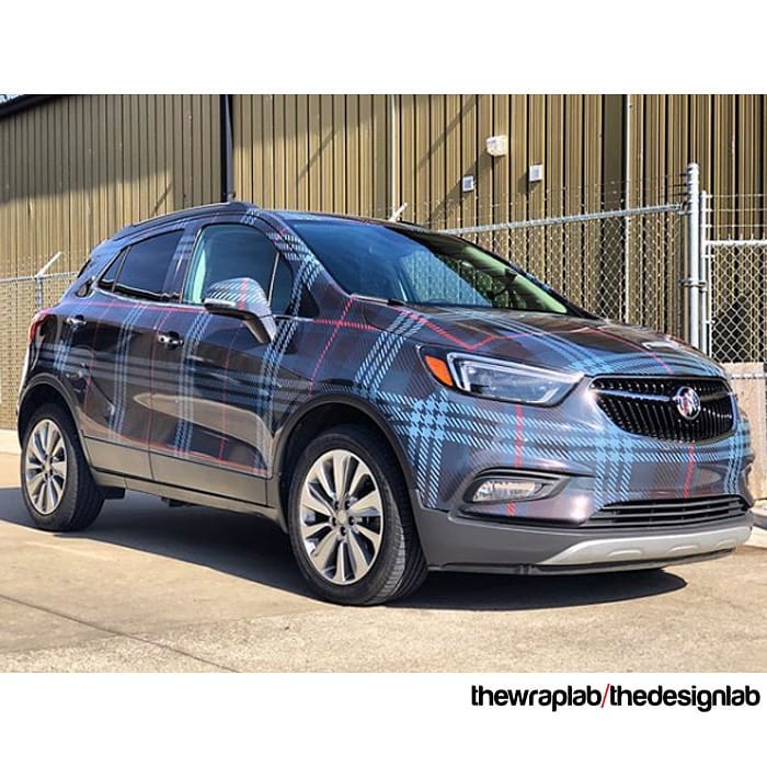 Buick Encore Wrapped in Custom Printed Avery 1105 Vinyl and 1060 Gloss Laminate