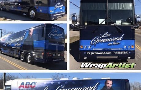 Bus Wrapped in Custom Printed 3M IJ180Cv3 Vinyl with 8515 Gloss Overlaminate