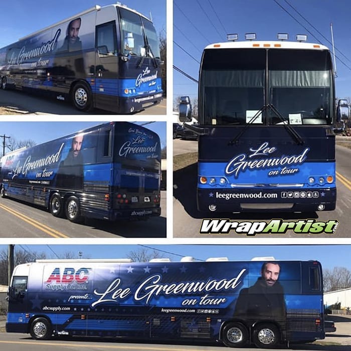Bus Wrapped in Custom Printed 3M IJ180Cv3 Vinyl with 8515 Gloss Overlaminate