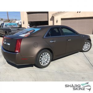 Cadillac CTS Wrapped in 3M 1080 Matte Brown Metallic Vinyl