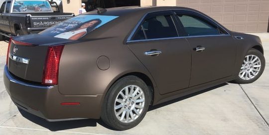 Cadillac CTS Wrapped in 3M 1080 Matte Brown Metallic Vinyl