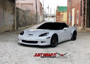 Chevrolet Corvette Z06 Wrapped in Avery SW Gloss Grey Vinyl