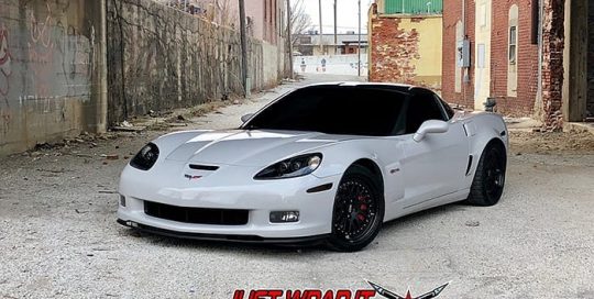 Chevrolet Corvette Z06 Wrapped in Avery SW Gloss Grey Vinyl