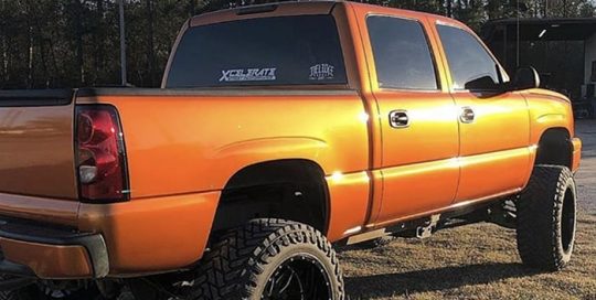 Chevrolet Silverado Wrapped in 3M 1080 Gloss Liquid Copper Vinyl