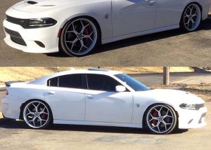Dodge Charger Wrapped in Avery SW Gloss White Vinyl