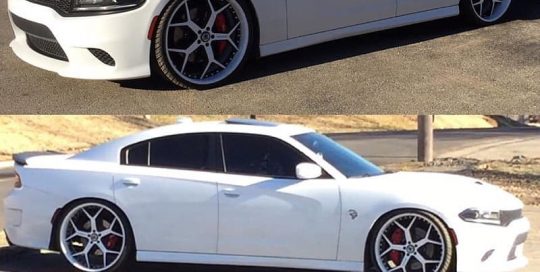 Dodge Charger Wrapped in Avery SW Gloss White Vinyl