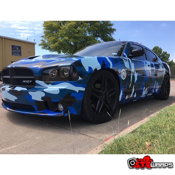 Dodge Charger Wrapped in Custom Printed Avery 1105 Vinyl Vinyl Wrap 3M & Avery Dennison