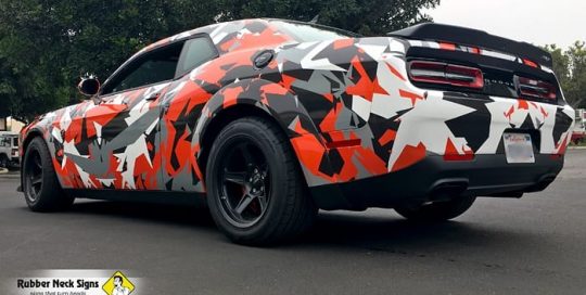 Dodge SRT Challenger Demon Wrapped in Custom Printed Avery 1105 Vinyl