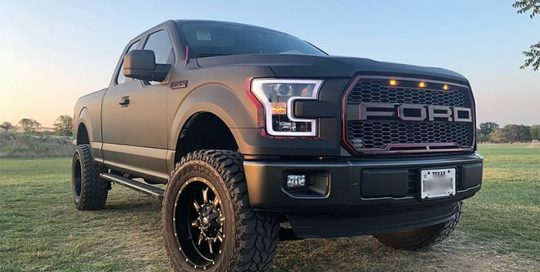 Ford F150 Wrapped in Avery SW Matte Black Vinyl