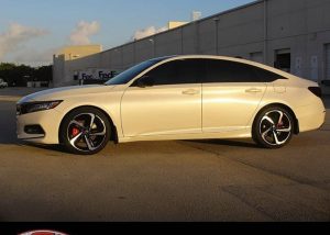 Honda Accord Wrapped in Avery SW Satin Pearl White Vinyl