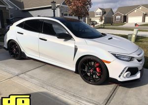 Honda Civic TypeR Wrapped in 3M 1080 Satin Flip Ghost Pearl Shade Shifting Vinyl