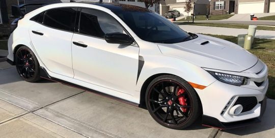 Honda Civic TypeR Wrapped in 3M 1080 Satin Flip Ghost Pearl Shade Shifting Vinyl
