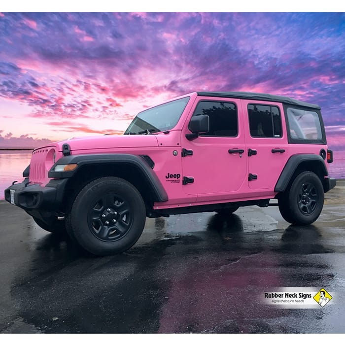 Jeep Wrangler Wrapped in 3M 1080 Gloss Hot Pink Vinyl - Vinyl Wrap - 3M &  Avery Dennison Vinyl Wrap - Cars & Vehicles