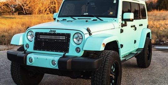 Jeep Wrangler Wrapped in 3M 1080 Satin Key West Vinyl