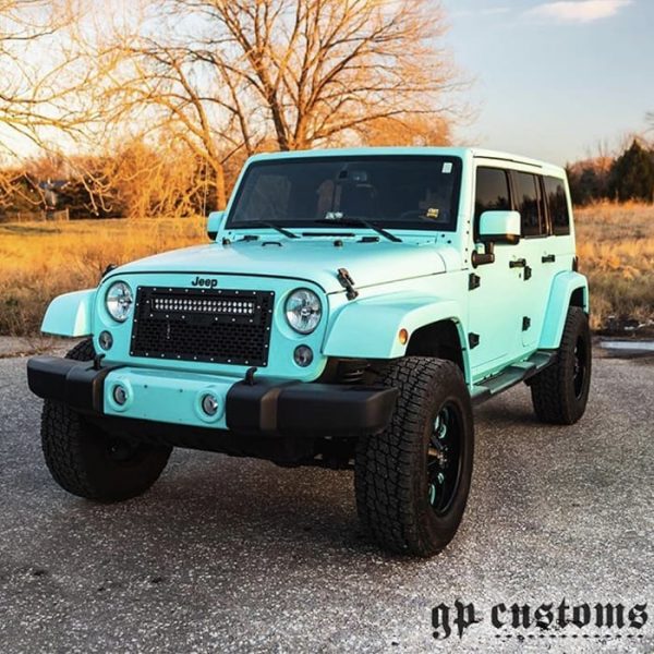 Jeep Wrangler Wrapped in 3M 1080 Satin Key West Vinyl Vinyl Wrap 3M