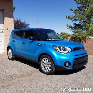 Kia Soul Wrapped in 3M 1080 Satin Ocean Shimmer Vinyl