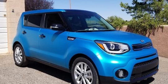 Kia Soul Wrapped in 3M 1080 Satin Ocean Shimmer Vinyl